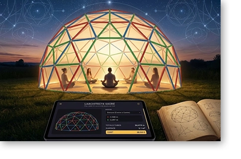Calculateur de Dôme Géodésique - L'Architecte Sacré