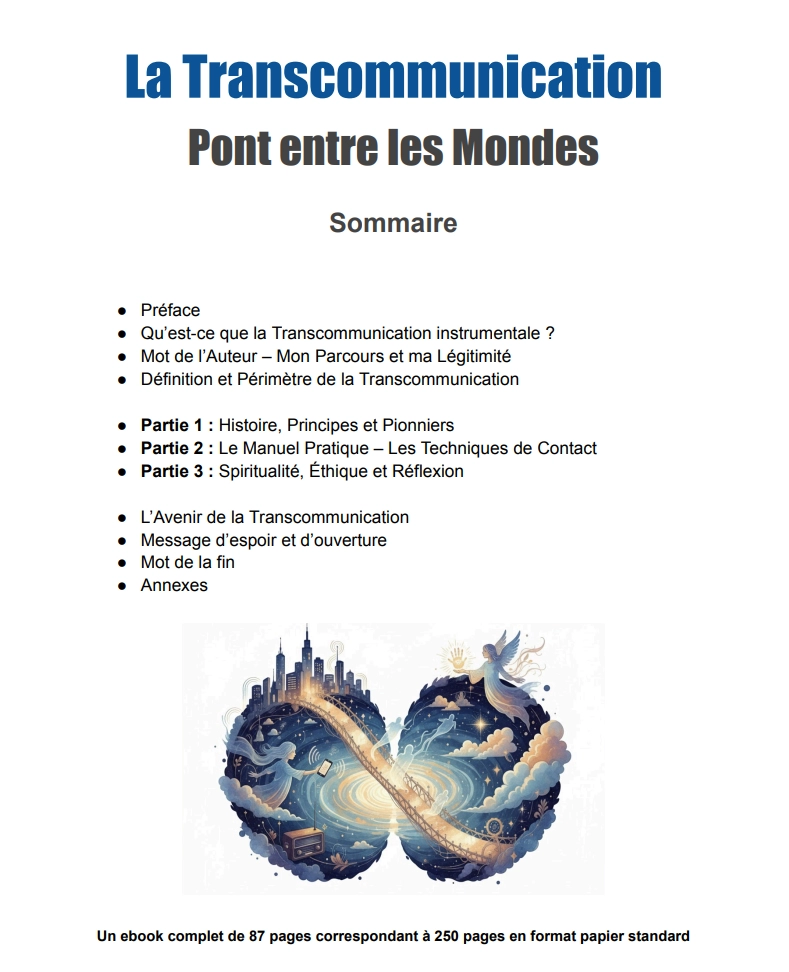 sommaire transcommunication pont entre les mondes