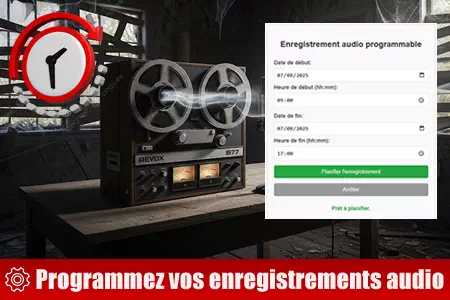 outil enregistrement audio programmable