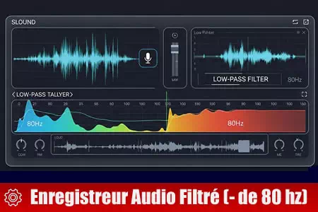 outils enregistreur audio filtre 80hz et moins