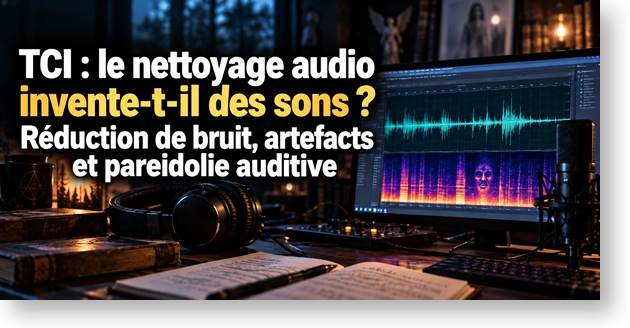 Réduction de bruit en TCI, nettoyage audio et paréidolie auditive